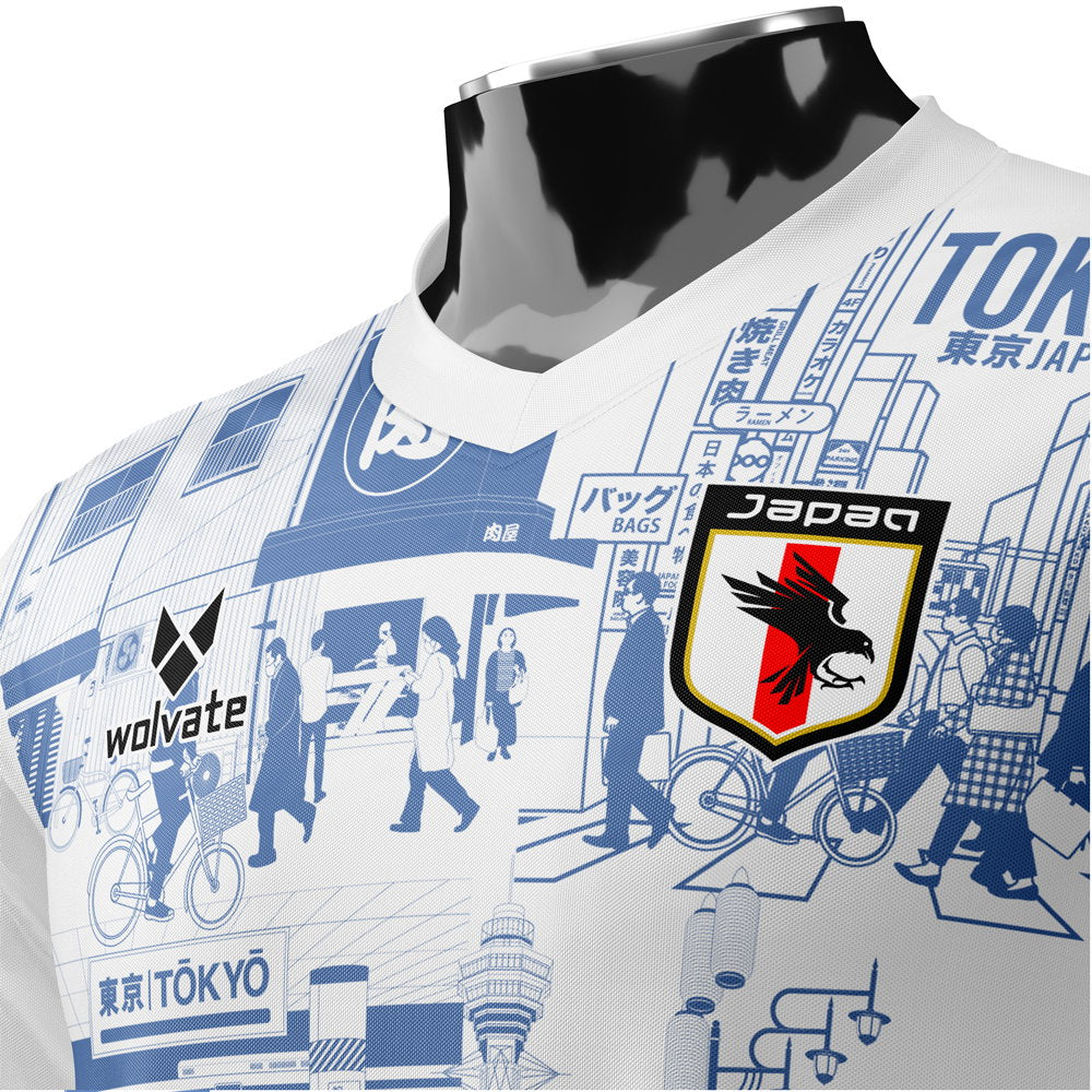 Japan Tokyo Heritage Football Jersey Blue (Wolvate) Adult Short Sleeve (Nakamura 10)_4