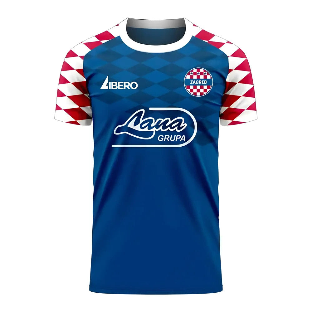 Dinamo Zagreb 2025-2026 Home Concept Football Kit (Libero) - Kids (Long Sleeve)_0