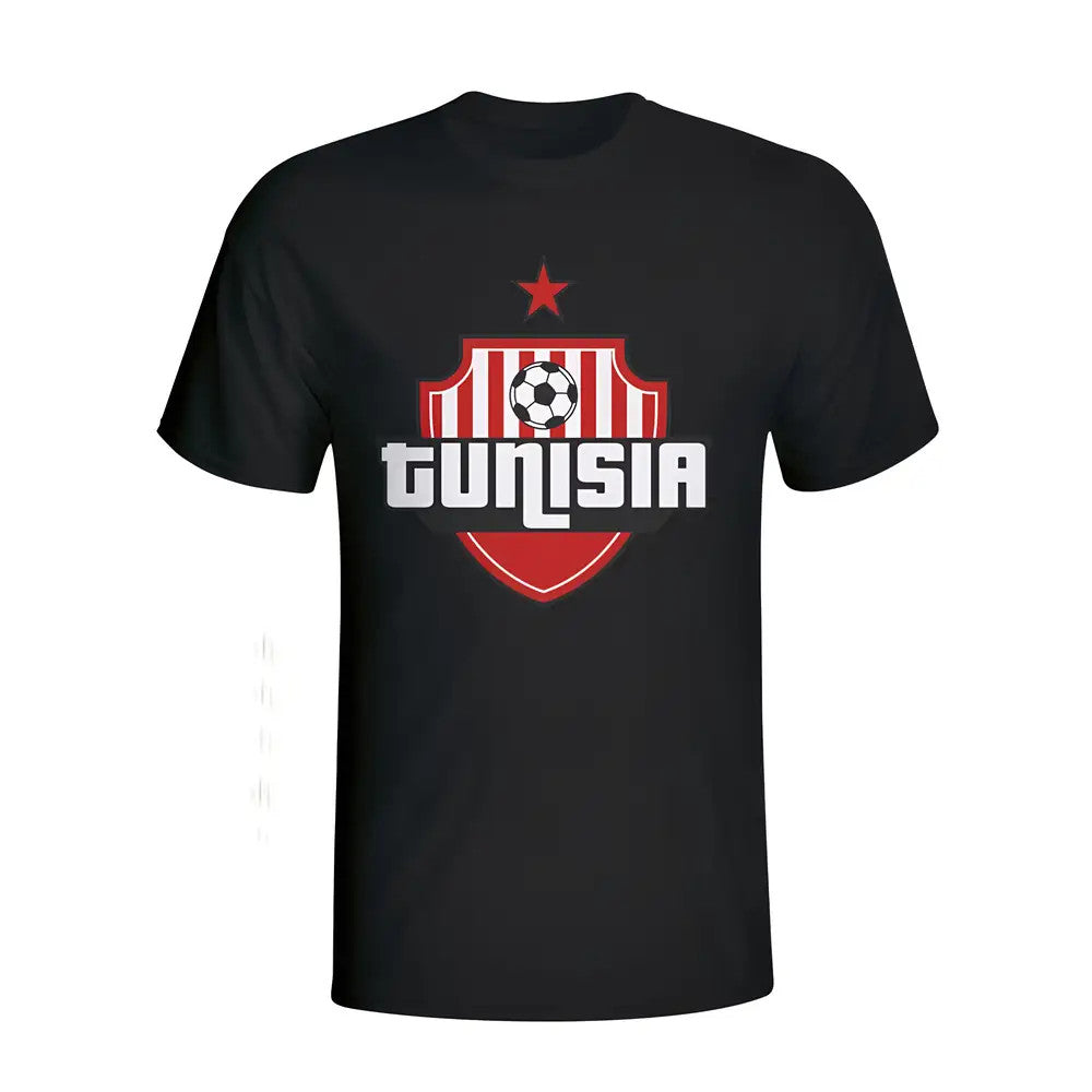 Tunisia Country Logo T-shirt (black) - Kids_0