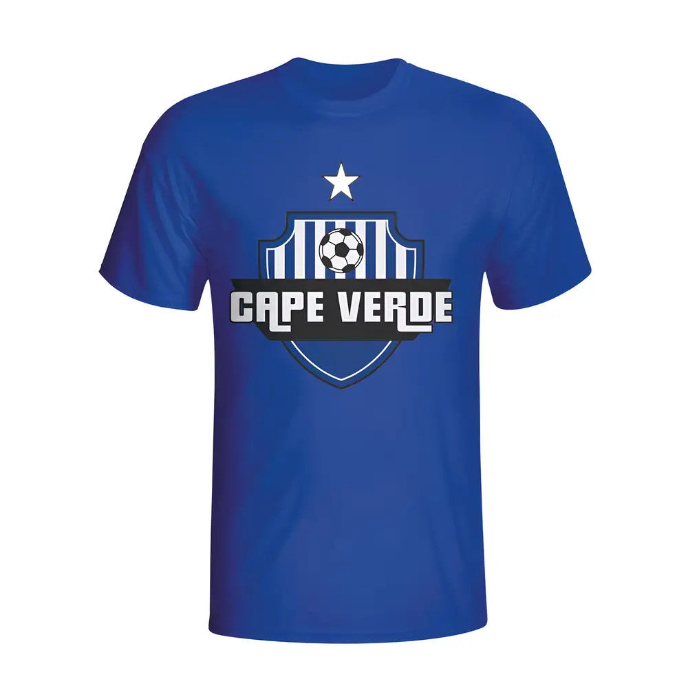 Cape Verde Country Logo T-shirt (blue) - Kids_0