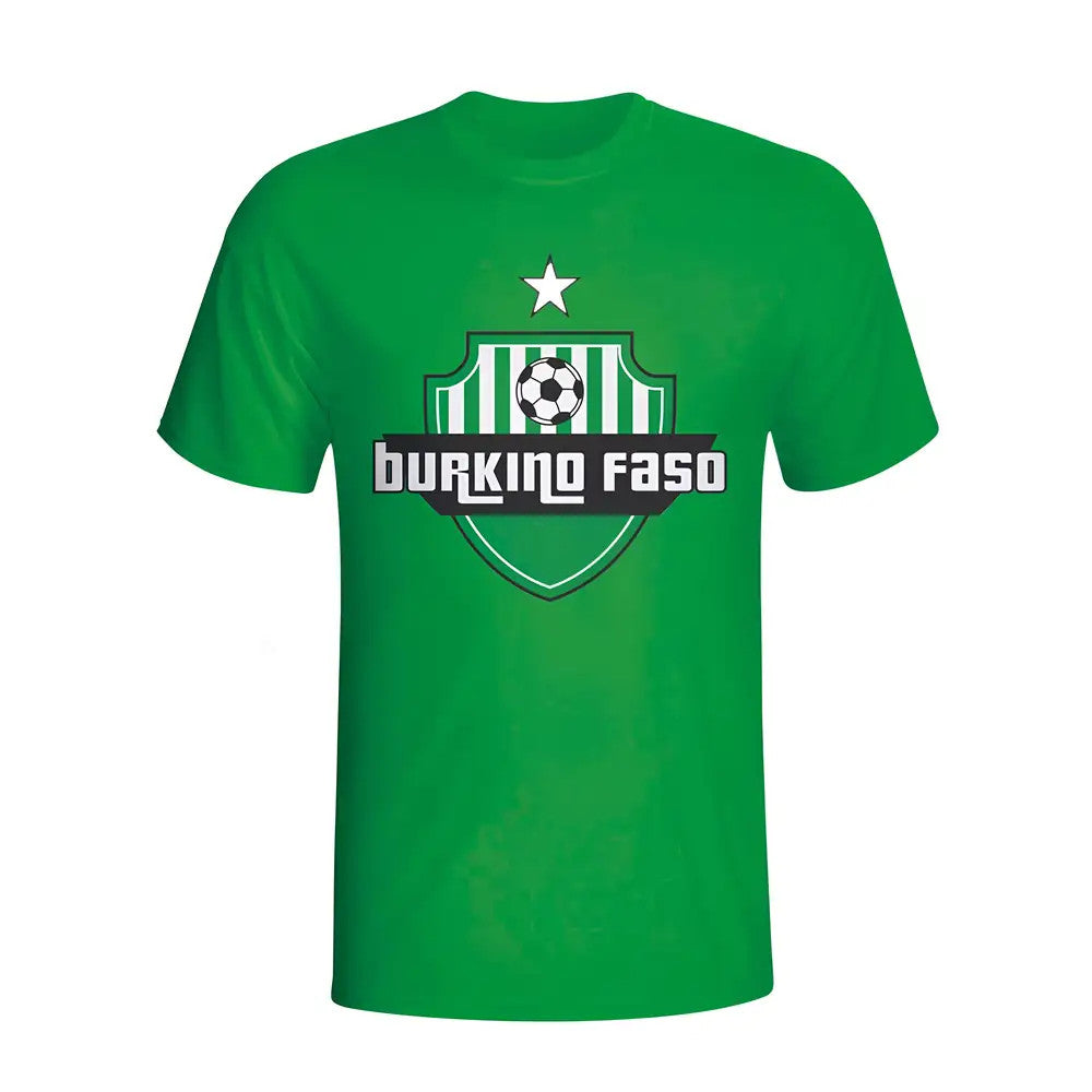 Burkino Faso Country Logo T-shirt (green)_1