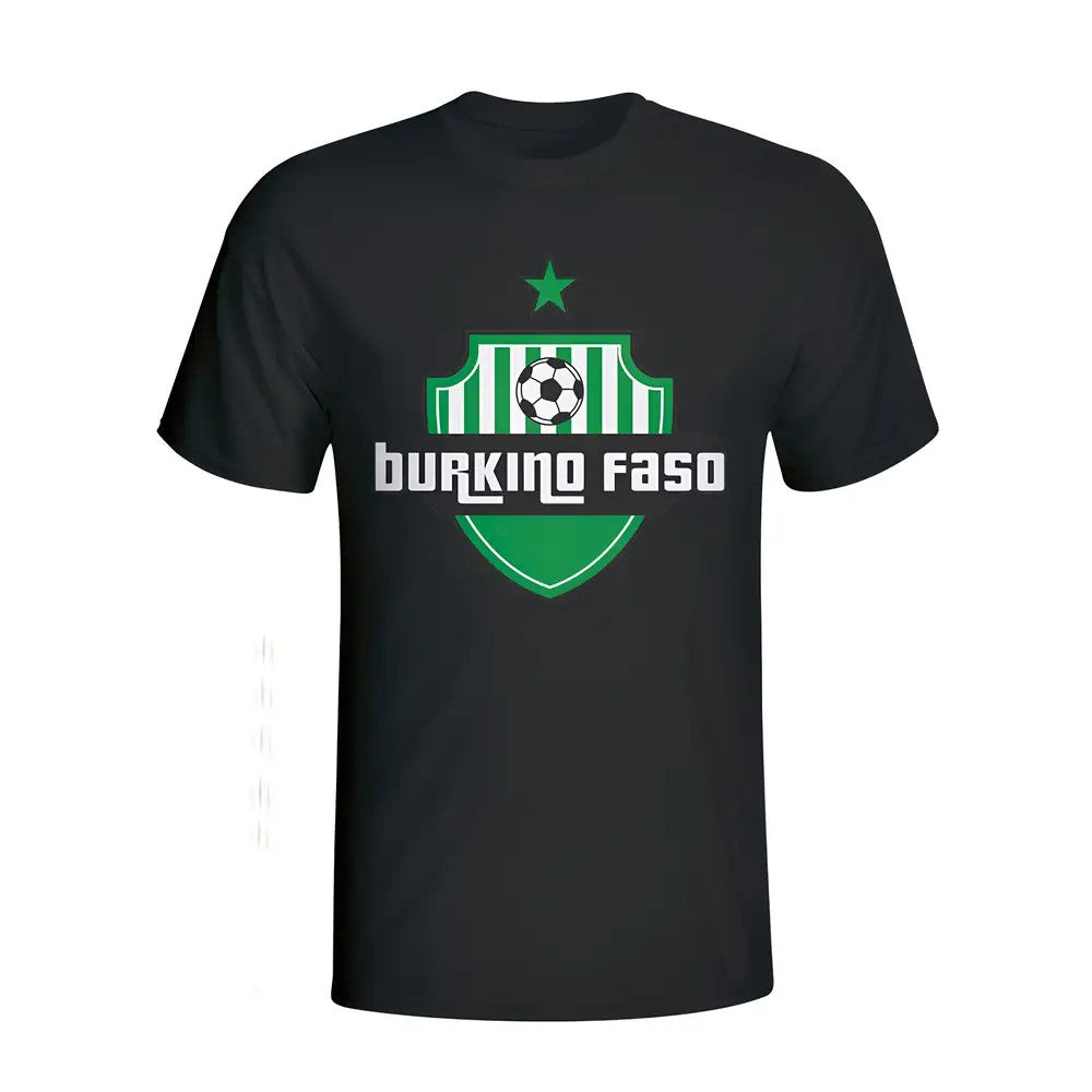 Burkino Faso Country Logo T-shirt (black)_1