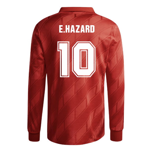 1986 Belgium adidas Originals Reissue Home Shirt (E.Hazard 10)_0