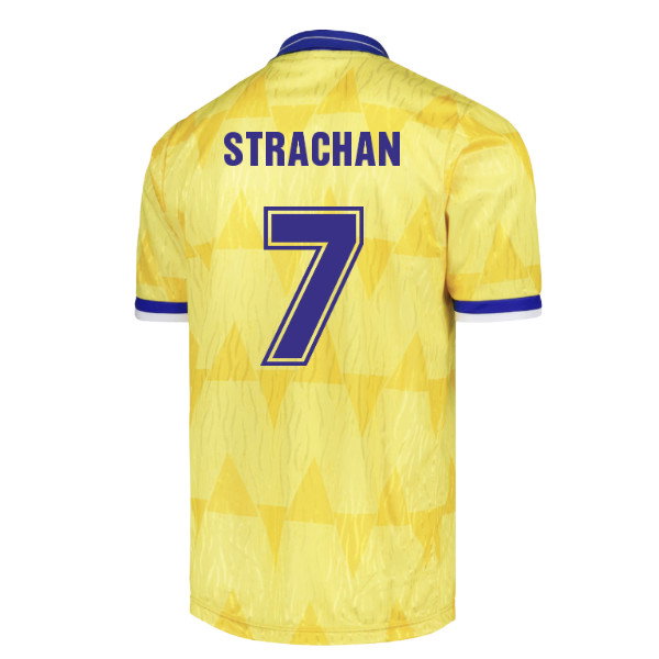 1992 Leeds United Away Retro Shirt (STRACHAN 7)_0