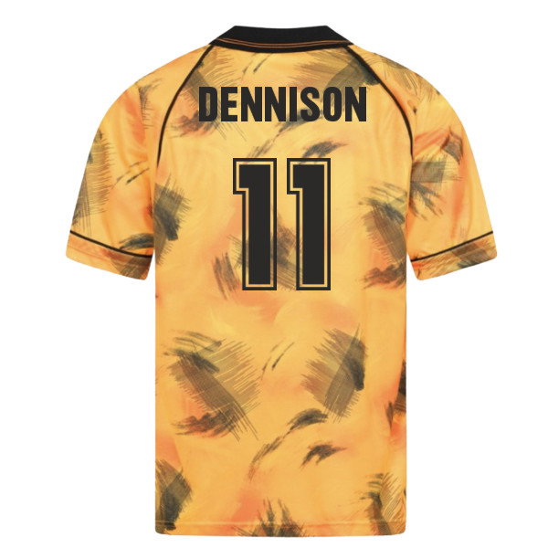 1993 Wolverhampton Wanderers Home Retro Shirt (Dennison 11)_0