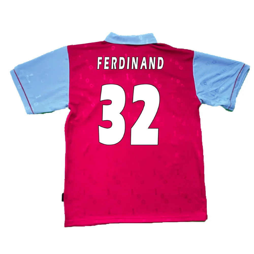 1995-1996 West Ham Centenary Pony Home Shirt (Ferdinand 32)_2