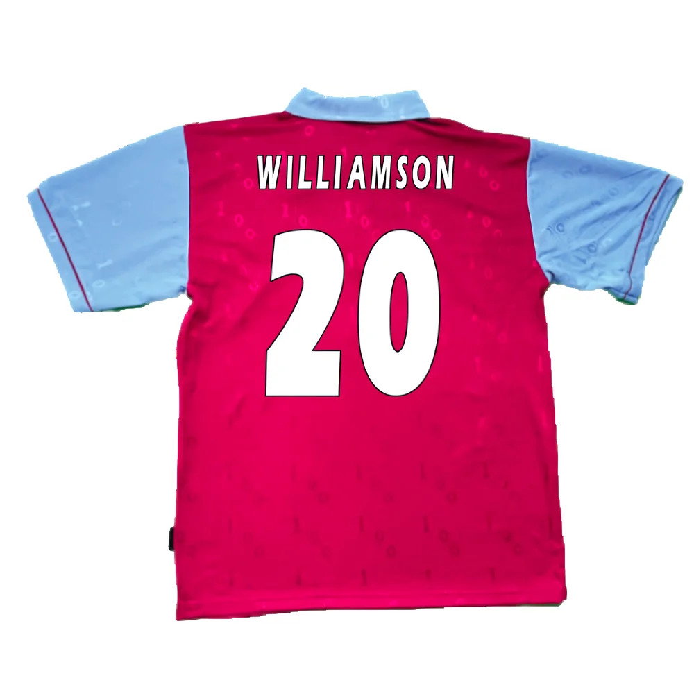 1995-1996 West Ham Centenary Pony Home Shirt (Williamson 20)_2