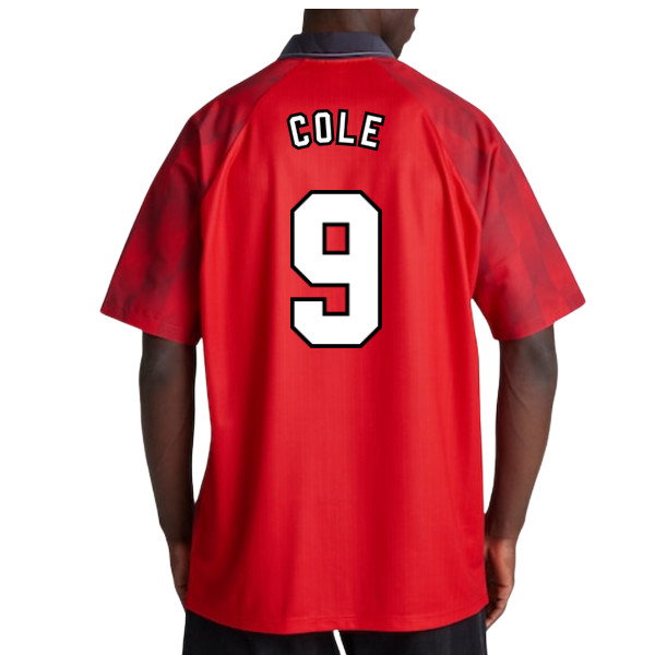 1996-1998 Manchester United Retro Home Shirt (Cole 9)_0
