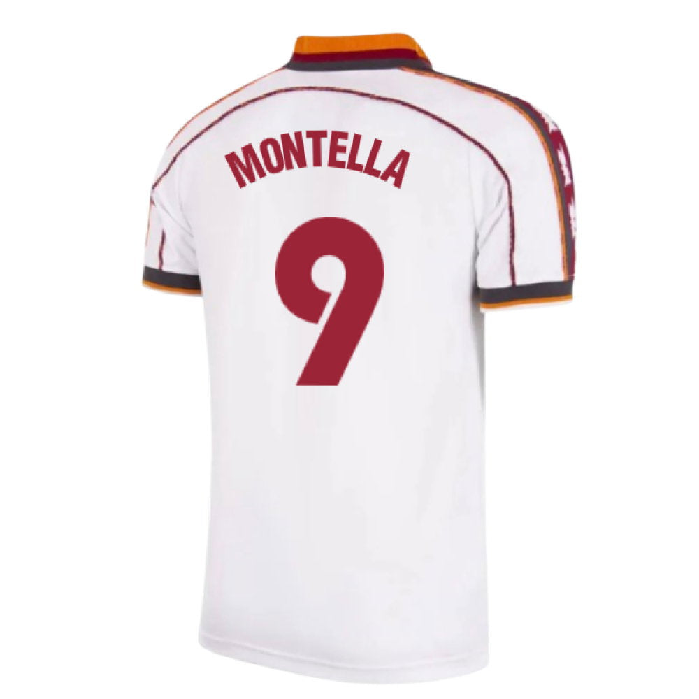 1998-1999 Roma Away Retro Football Shirt (Montella 9)_0