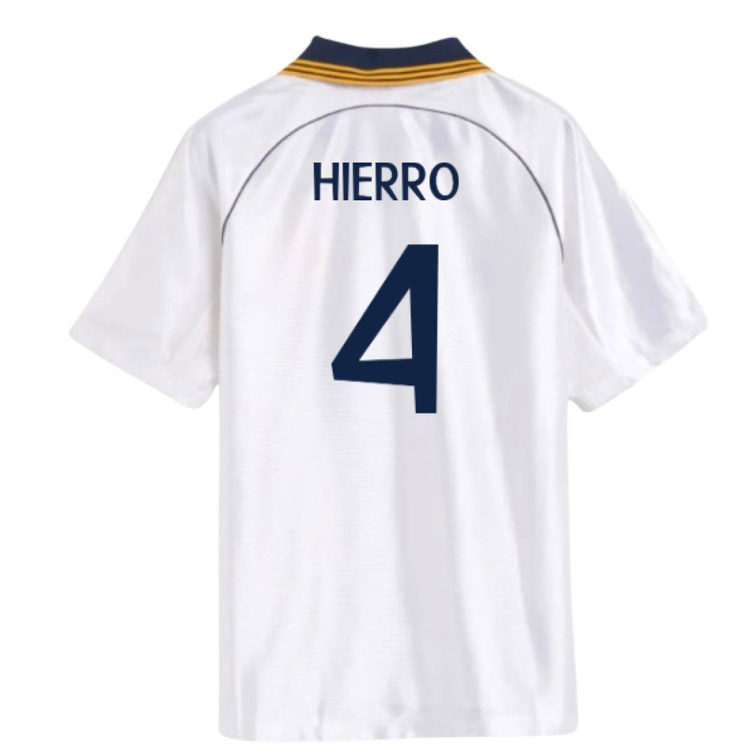 1998-2000 Real Madrid Reissue Home Shirt (Hierro 4)_0
