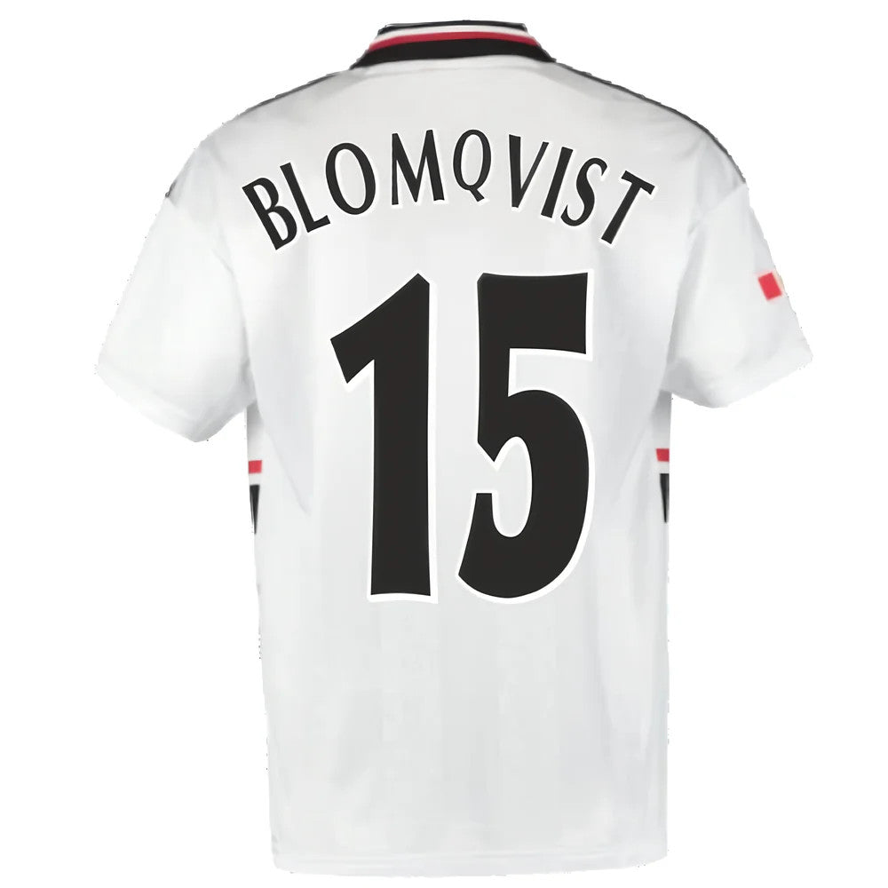 1999 Manchester United Away Football Shirt (Blomqvist 15)_2