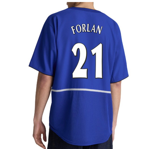 2002-2003 Manchester United Third Retro Shirt (Blue) (Forlan 21)_0