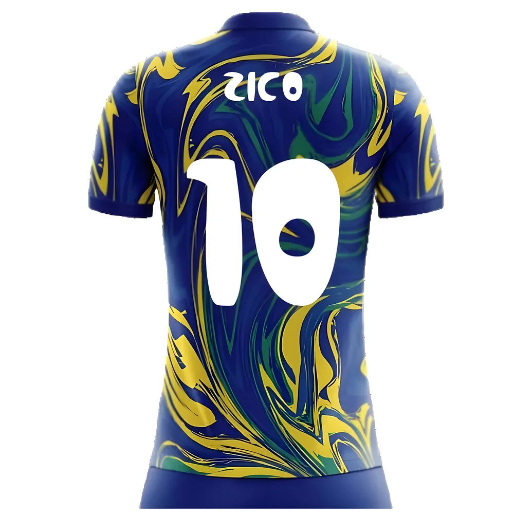 2025-2026 Brazil Away Concept Shirt (Zico 10) - Kids_2