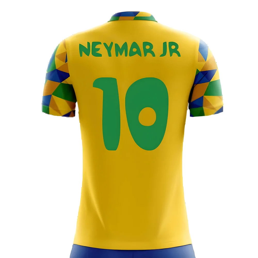 2025-2026 Brazil Home Concept Football Shirt (Neymar Jr 10)_2