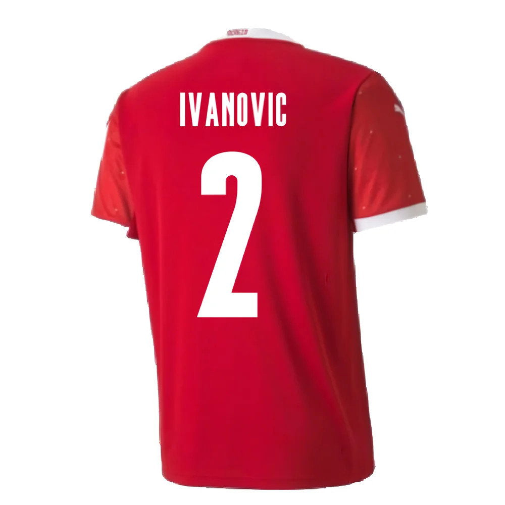 2020-2021 Serbia Home Puma Football Shirt (IVANOVIC 2)_2