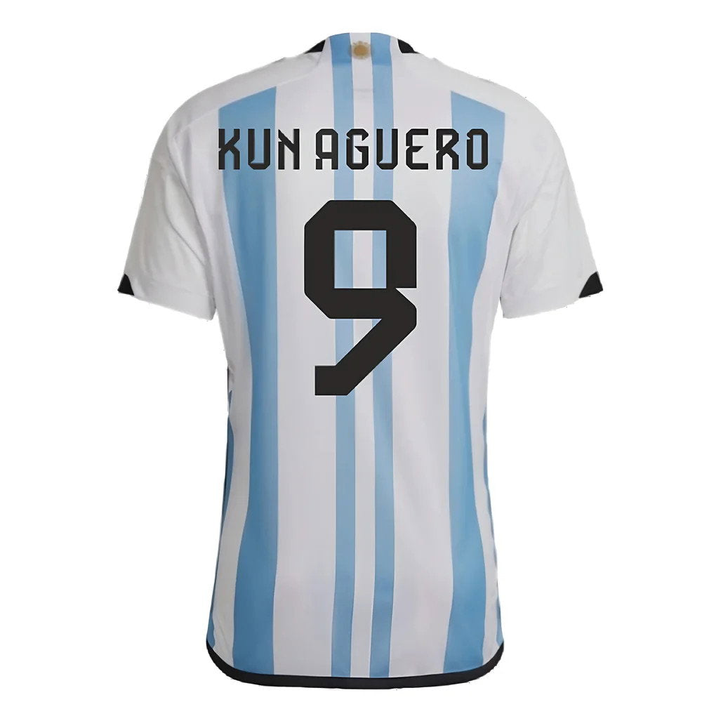2022-2023 Argentina Home Shirt (KUN AGUERO 9)_2