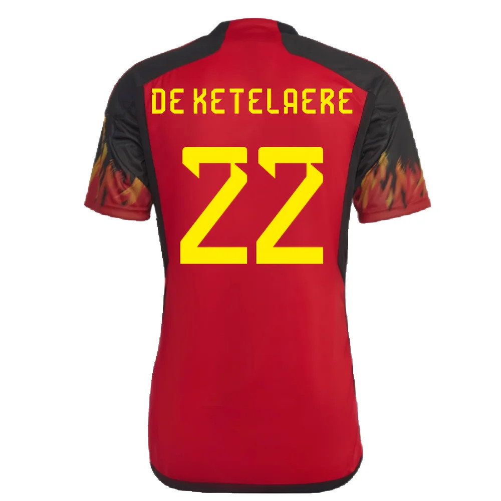 2022-2023 Belgium Home Shirt (De Ketelaere 22)_2