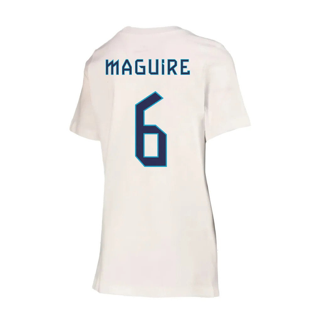 2022-2023 England Crest Tee (White) - Kids (Maguire 6)_2