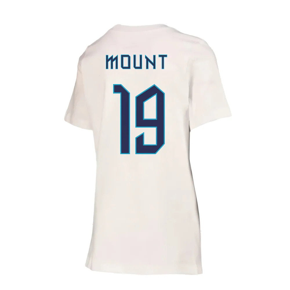 2022-2023 England Crest Tee (White) - Kids (Mount 19)_2