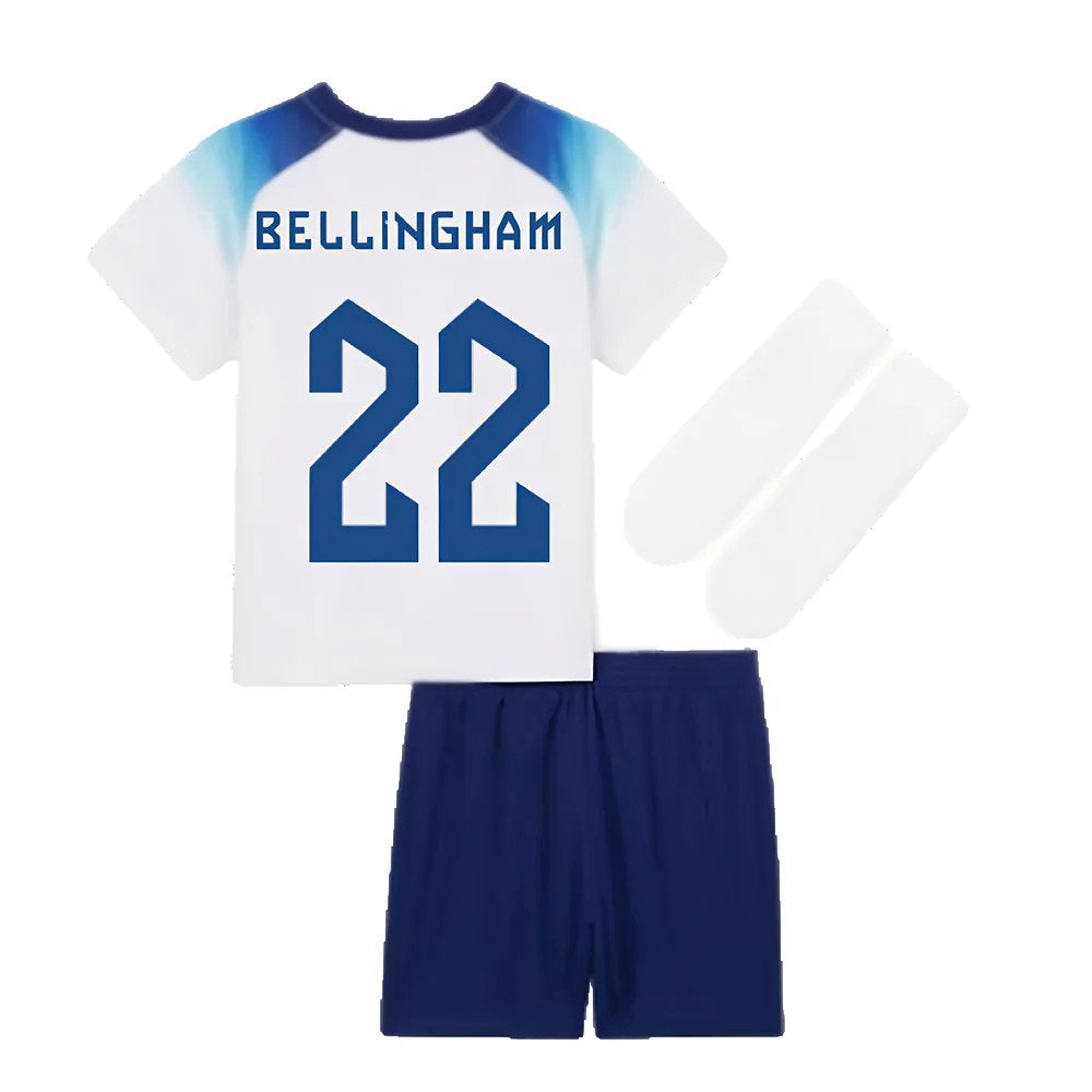 2022-2023 England Home Little Boys Mini Kit (Bellingham 22)_2