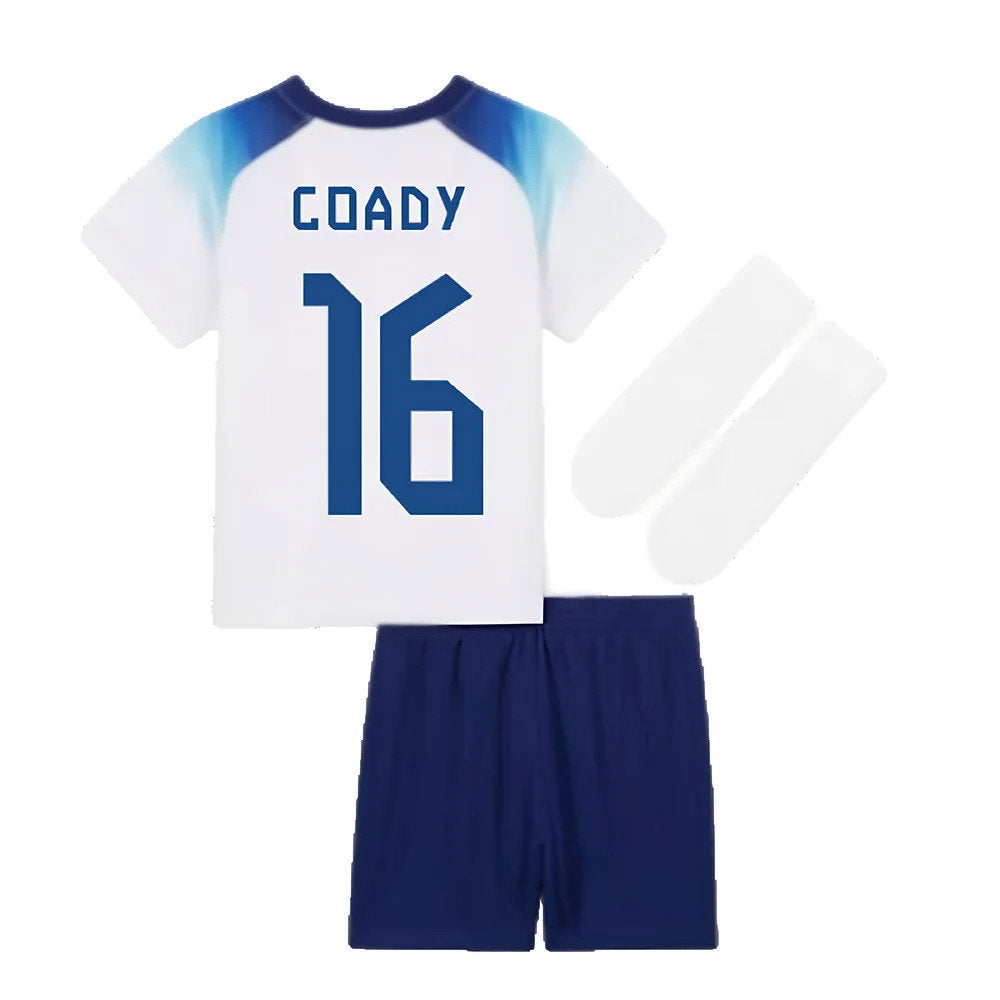 2022-2023 England Home Little Boys Mini Kit (Coady 16)_2