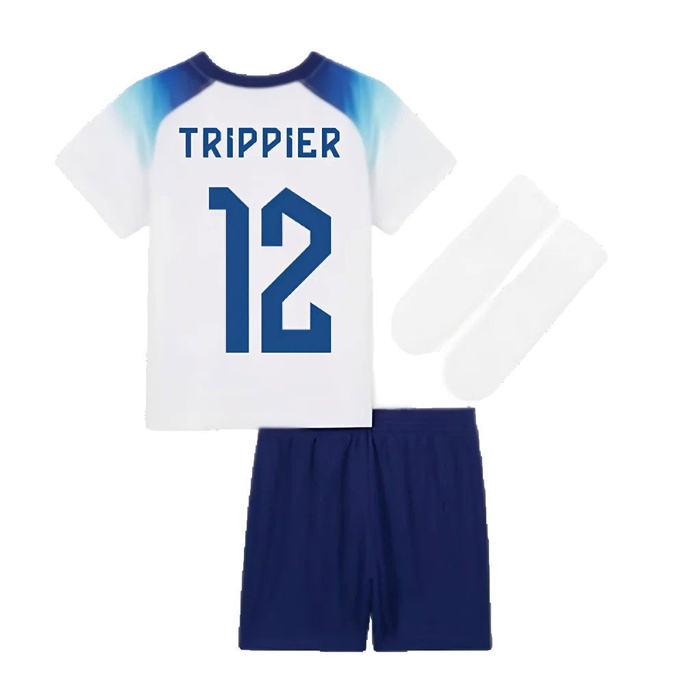 2022-2023 England Home Little Boys Mini Kit (Trippier 12)_2