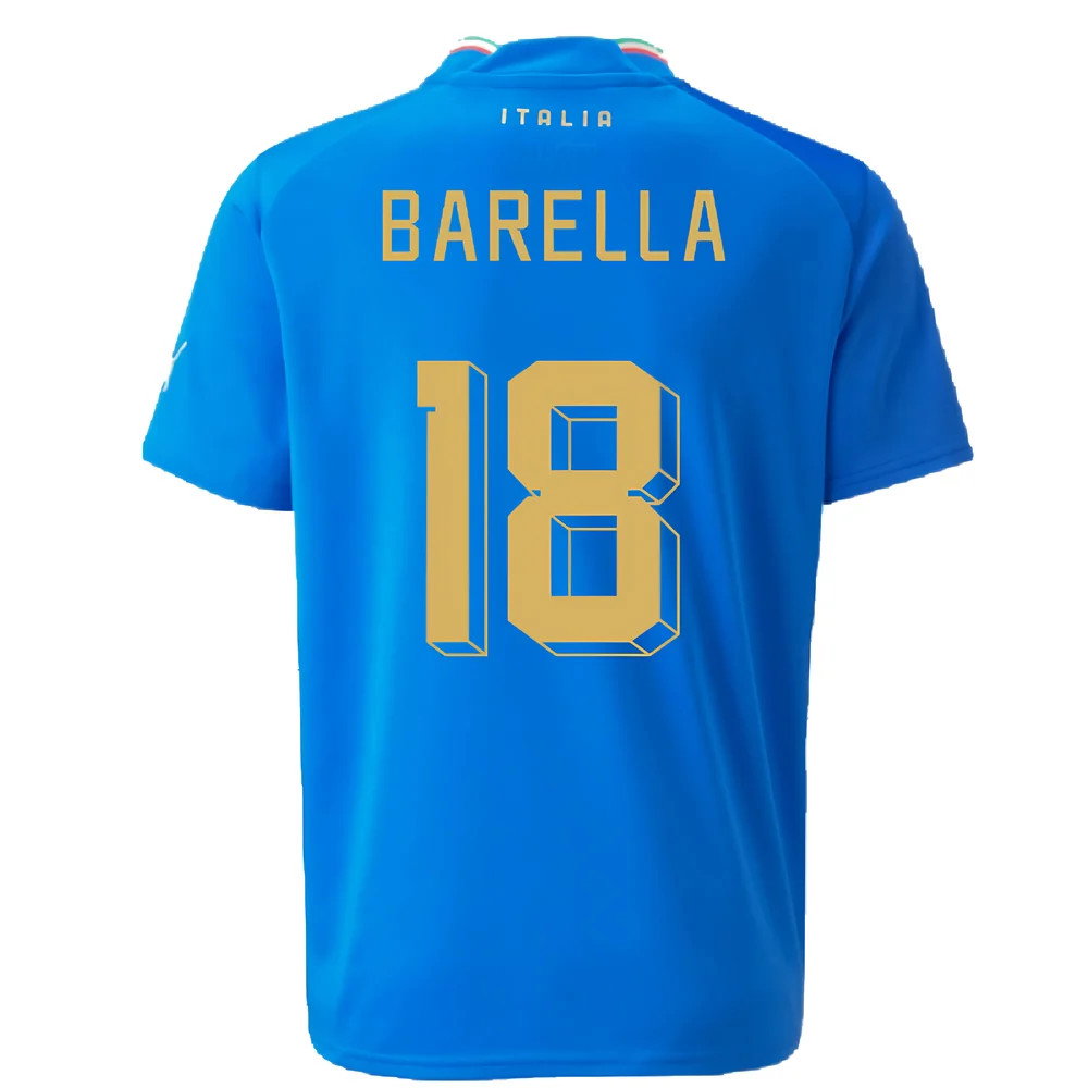 2022-2023 Italy Home Shirt (Kids) (BARELLA 18)_2