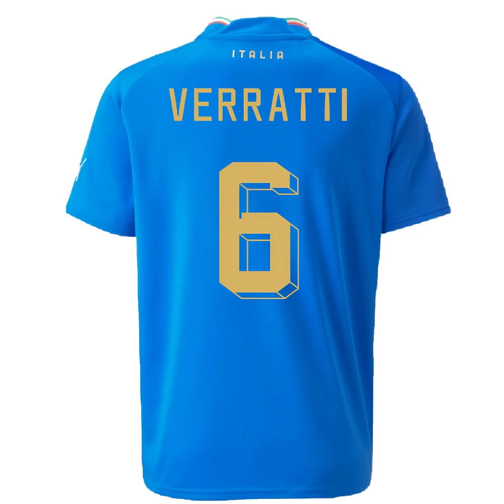 2022-2023 Italy Home Shirt (Kids) (VERRATTI 6)_2