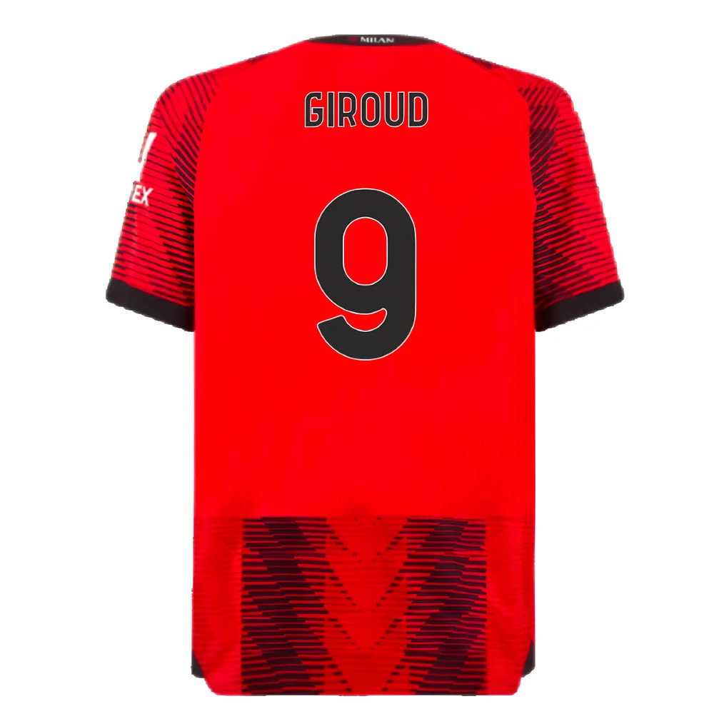 2023-2024 AC Milan Home Authentic Shirt (Giroud 9)_2