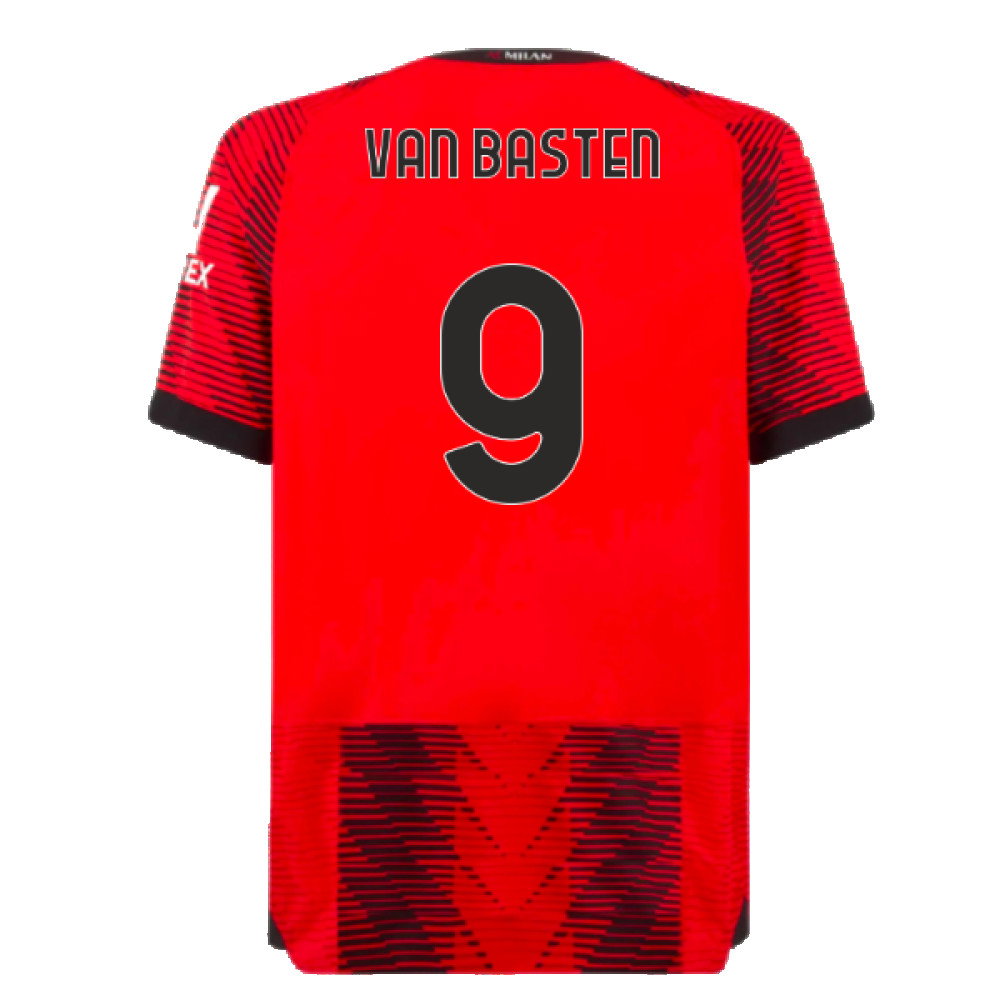 2023-2024 AC Milan Home Authentic Shirt (Van Basten 9)_2