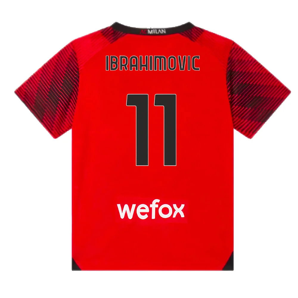 2023-2024 AC Milan Home Mini Kit (Ibrahimovic 11)_2