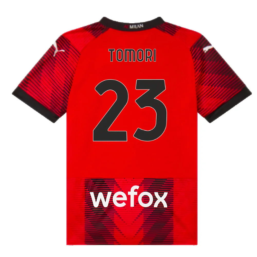2023-2024 AC Milan Home Shirt (Kids) (Tomori 23)_2