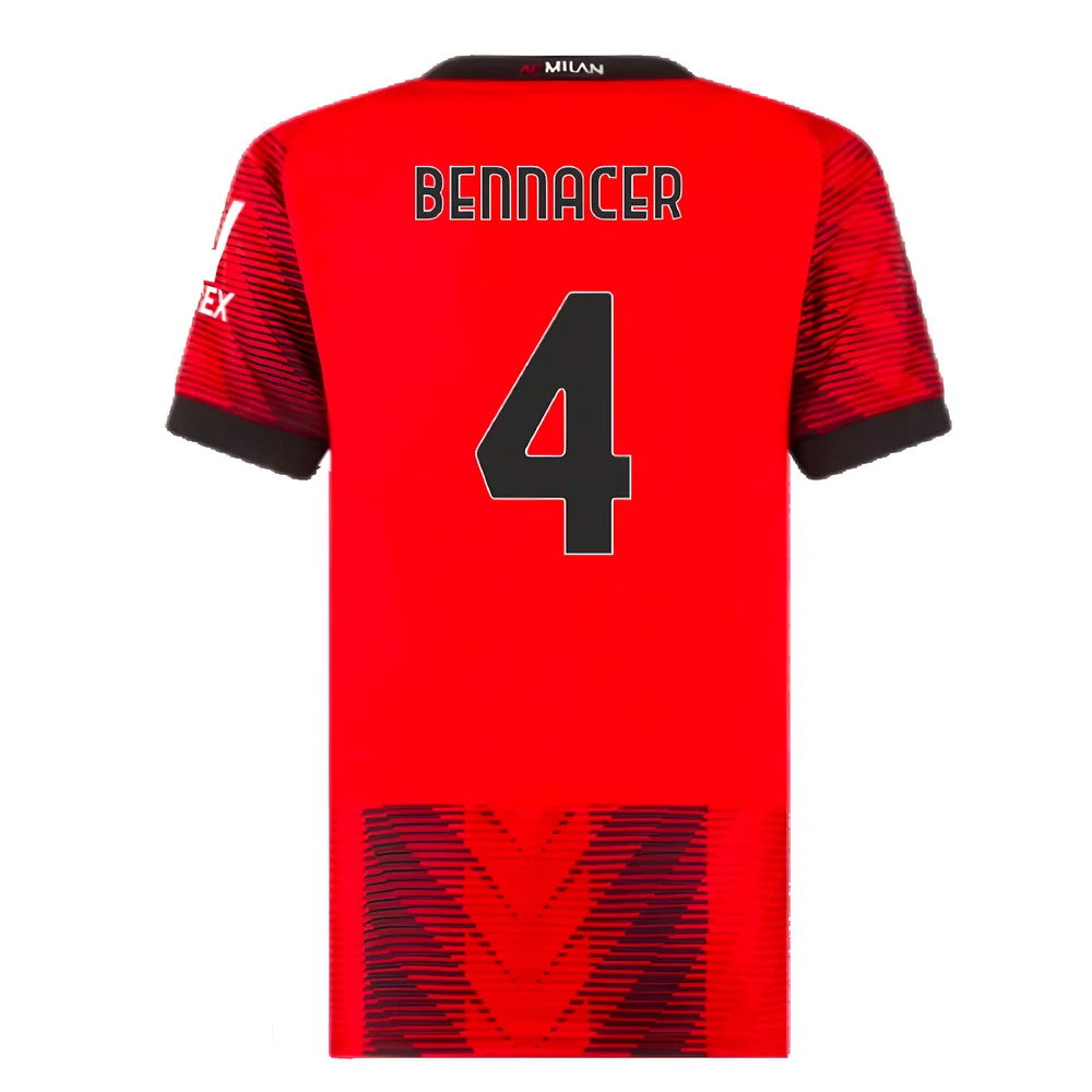 2023-2024 AC Milan Home Shirt (Ladies) (Bennacer 4)_2