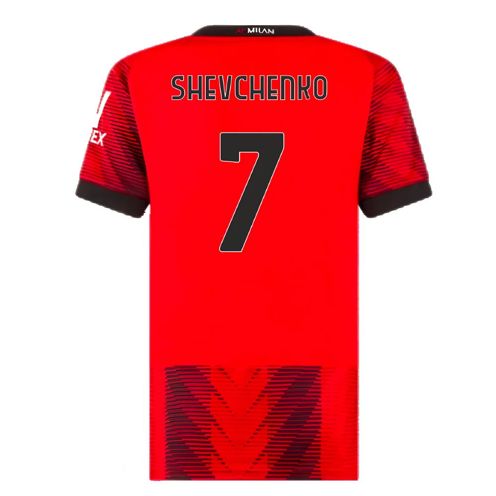 2023-2024 AC Milan Home Shirt (Ladies) (Shevchenko 7)_2