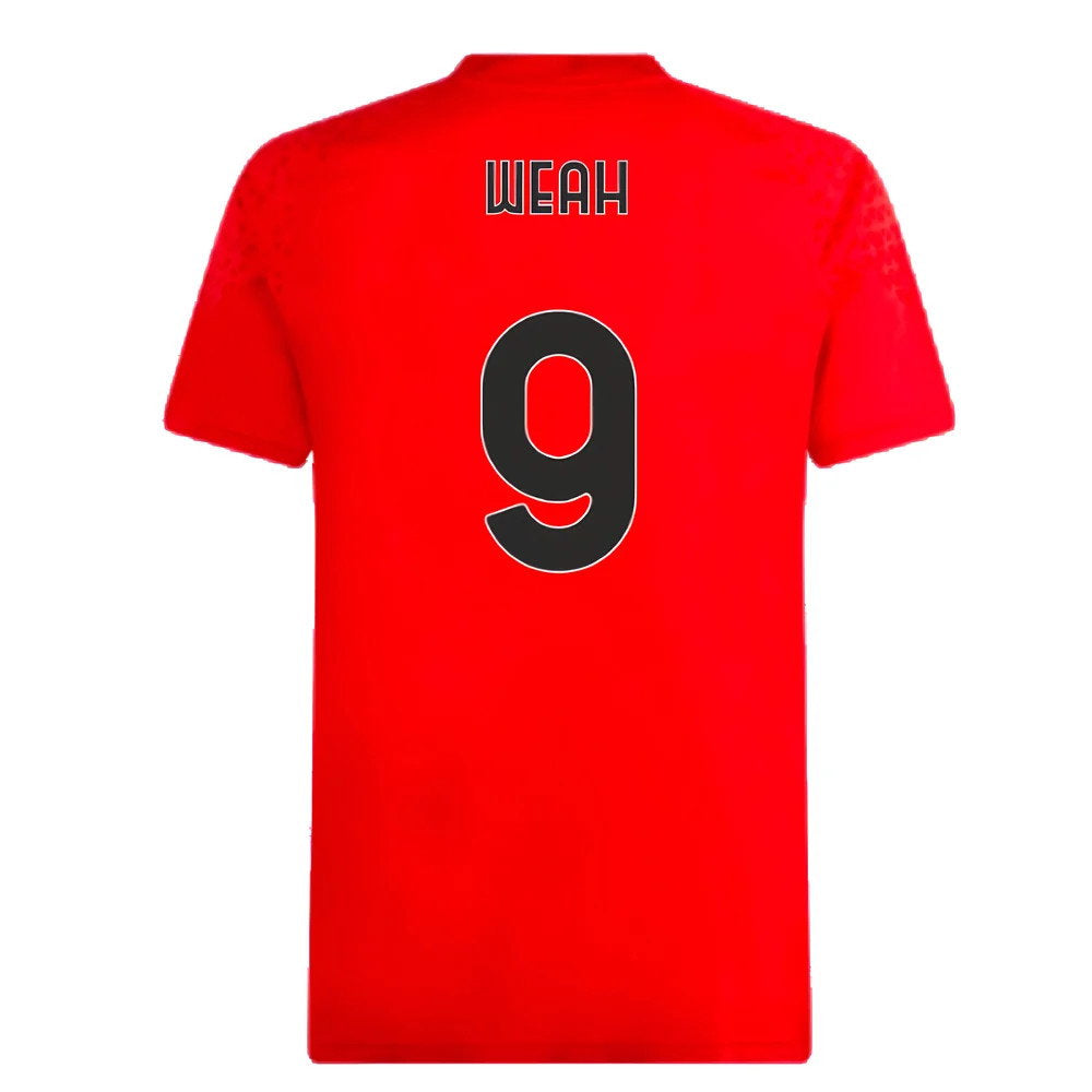 2023-2024 AC Milan Training Jersey (Red) (Weah 9)_2
