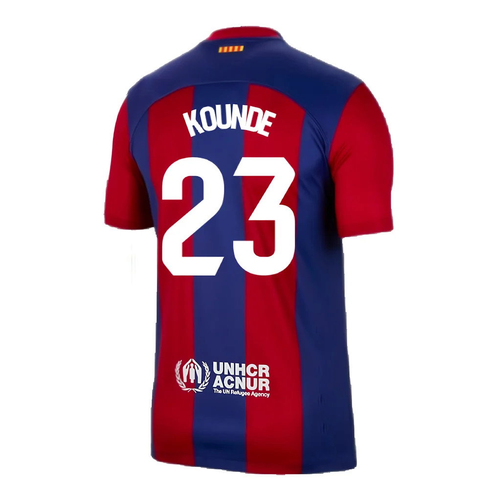 2023-2024 Barcelona Home Shirt (Kounde 23)_2