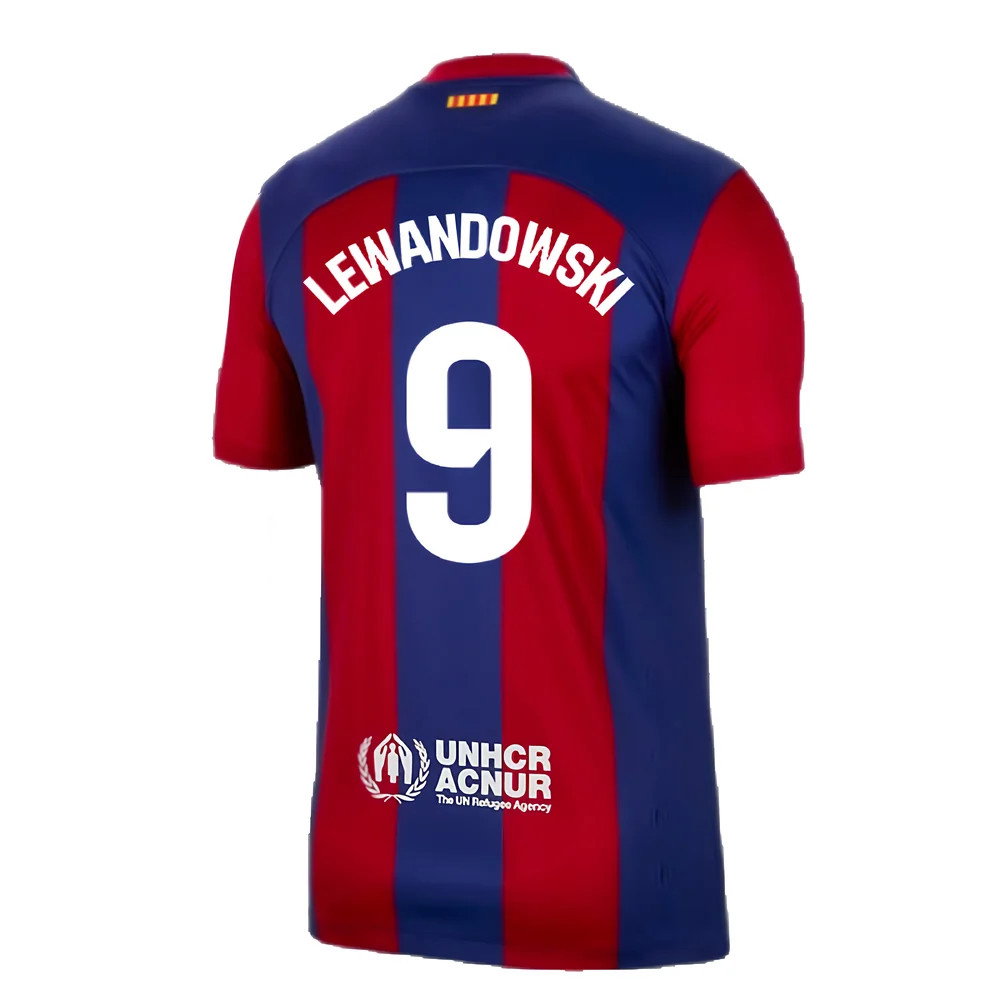 2023-2024 Barcelona Home Shirt (Lewandowski 9)_2
