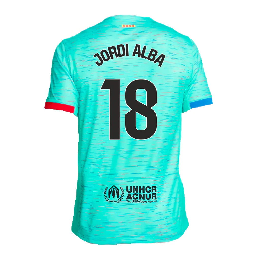 2023-2024 Barcelona Third Shirt (Jordi Alba 18)_2
