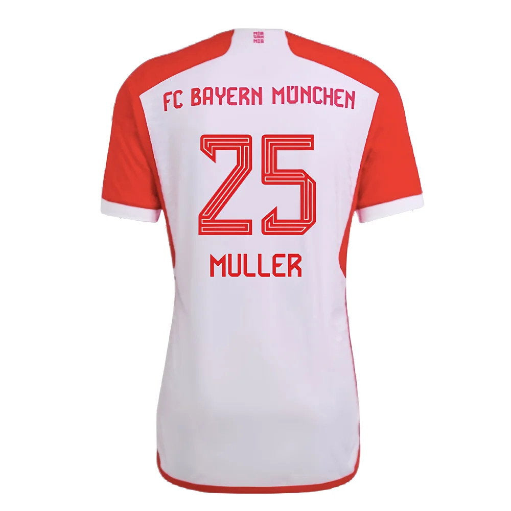 2023-2024 Bayern Munich Authentic Home Shirt (Muller 25)_2