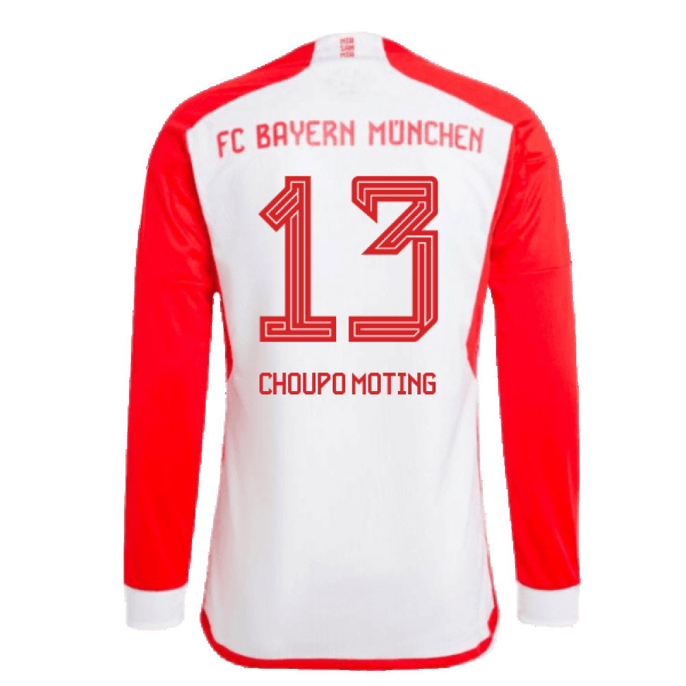 2023-2024 Bayern Munich Long Sleeve Home Shirt (Choupo Moting 13)_2