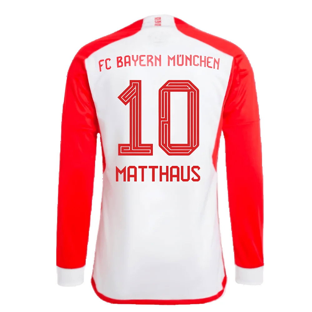 2023-2024 Bayern Munich Long Sleeve Home Shirt (Matthaus 10)_2