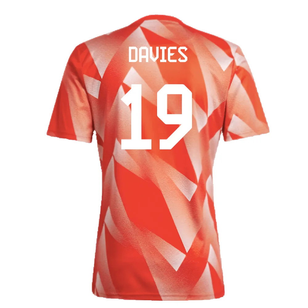 2023-2024 Bayern Munich Pre-Match Shirt (Red) (Davies 19)_2