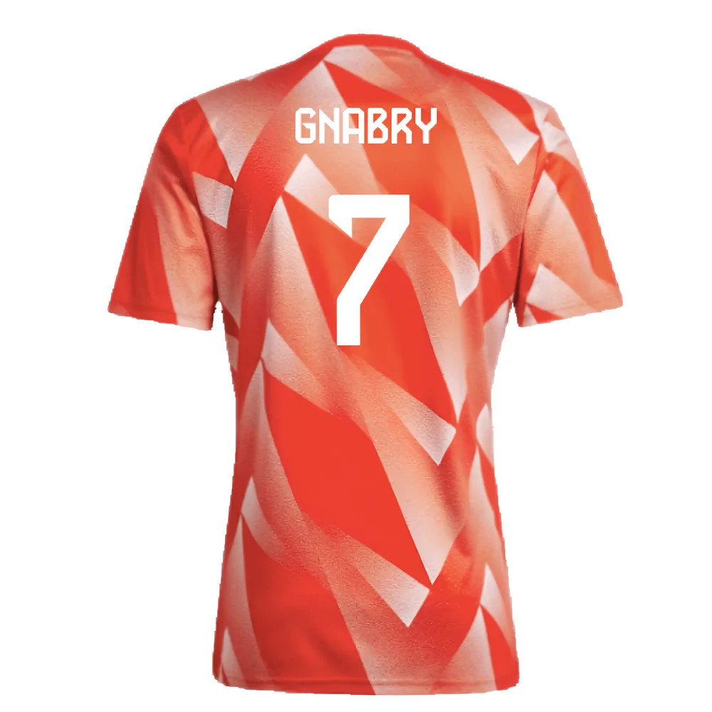 2023-2024 Bayern Munich Pre-Match Shirt (Red) (Gnabry 7)_2