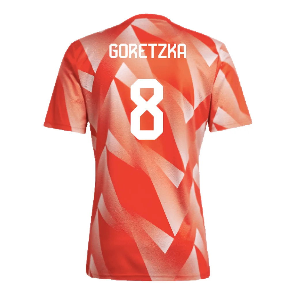 2023-2024 Bayern Munich Pre-Match Shirt (Red) (Goretzka 8)_2