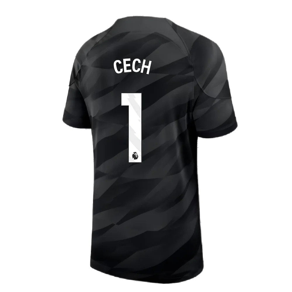 2023-2024 Chelsea Home Goalkeeper Shirt (Black) - Kids (Cech 1)_2