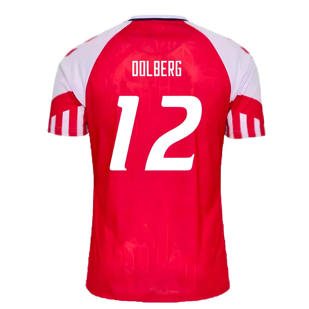 2023-2024 Denmark Home Shirt (Dolberg 12)_2
