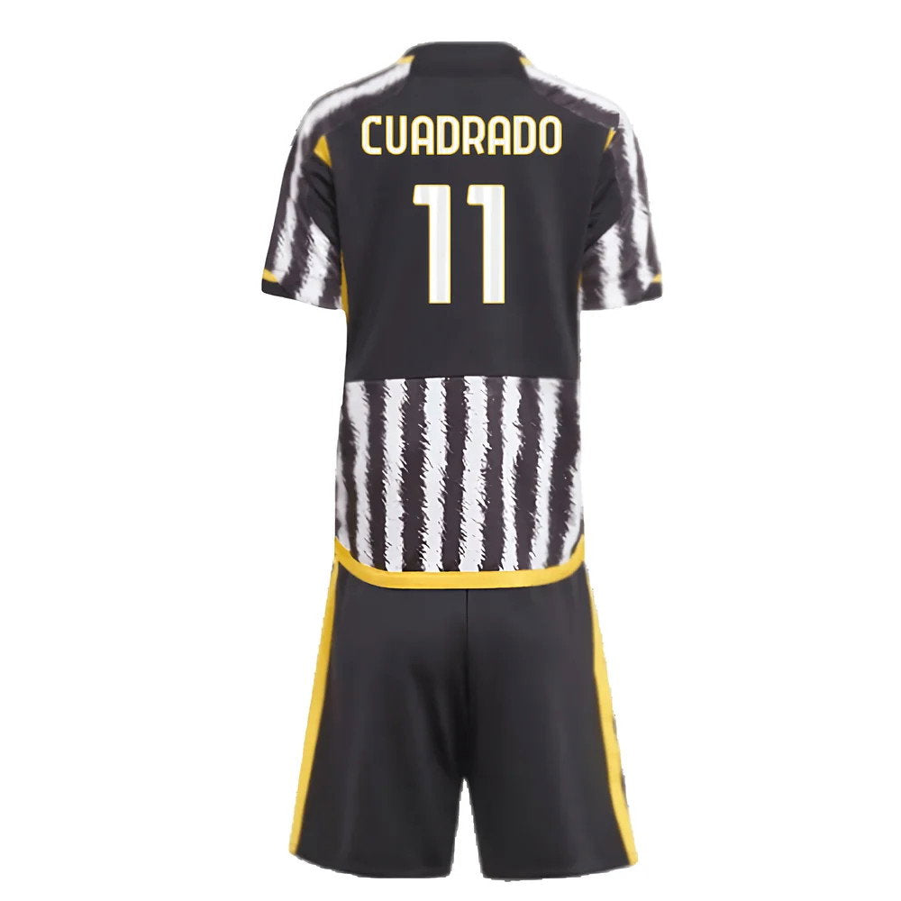 2023-2024 Juventus Home Mini Kit (CUADRADO 11)_2