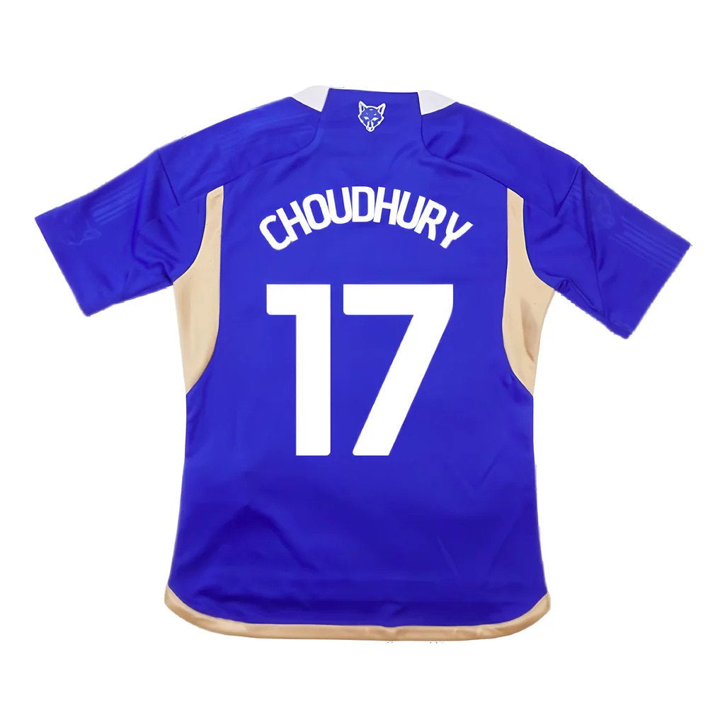 2023-2024 Leicester City Home Shirt (Kids) (Choudhury 17)_2