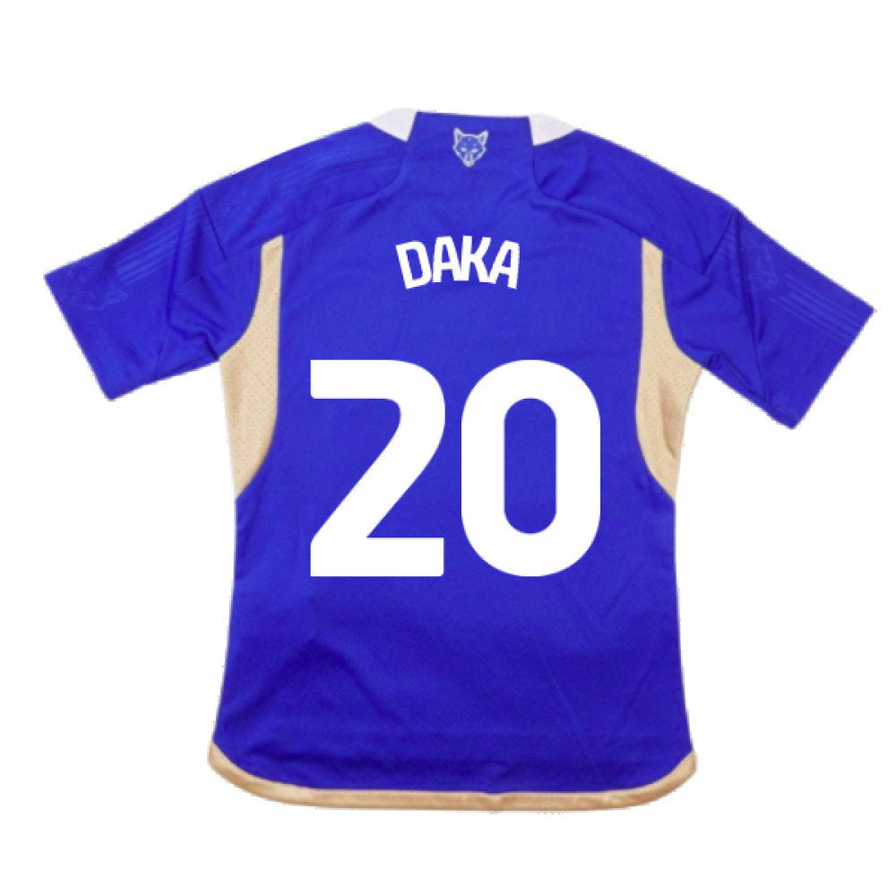 2023-2024 Leicester City Home Shirt (Kids) (Daka 20)_2