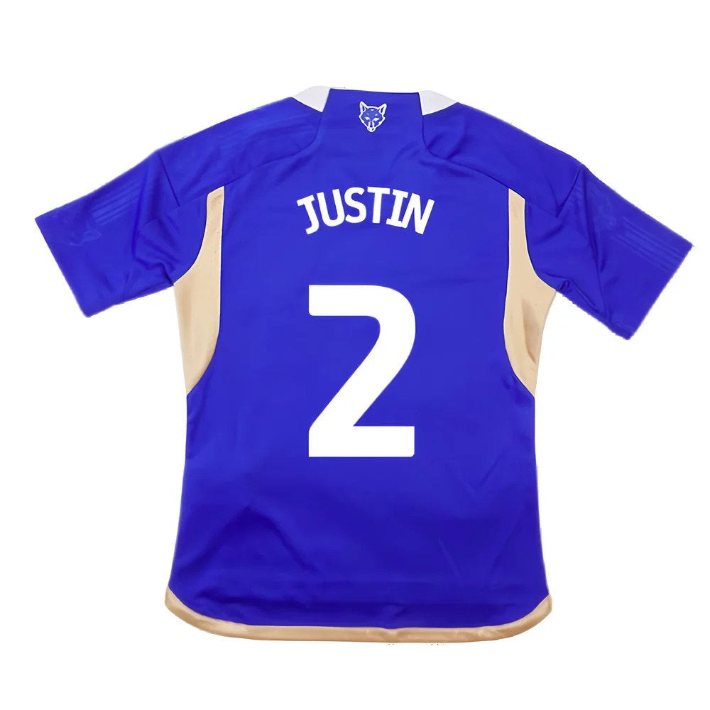 2023-2024 Leicester City Home Shirt (Kids) (Justin 2)_2